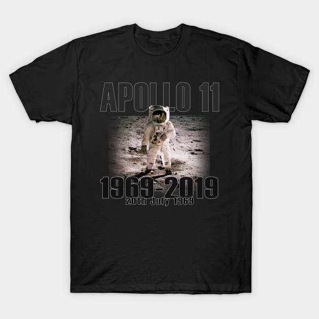 Apollo 11 Moon Landing 50th Anniversary T-Shirt by SeattleDesignCompany